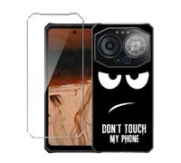 LYZXMY Coque pour IIIF150 B3 (6.6") Noir Housse + 1 x Verre trempé Protection écran, Souple Silicone Étui Protection Bumper TPU Téléphone Case Cover-DUO5