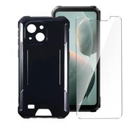 LYZXMY Coque pour Oukitel G2 (6.0") + 1 x Verre trempé écran Film Protecteur - Noir Souple Silicone Étui Protection Housse TPU Case Cover