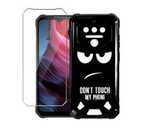 LYZXMY Coque pour OUKITEL WP23 Plus (6.52") Noir Housse + 1 x Verre trempé Protection écran, Souple Silicone Étui Protection Bumper TPU Téléphone Case Cover-DUO5
