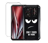 LYZXMY Coque pour Oukitel WP300/Oukitel WP300 Pro (6.78") Noir Housse + 1 x Verre trempé Protection écran, Souple Silicone Étui Protection Bumper TPU Téléphone Case Cover-DUO5