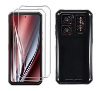 LYZXMY Coque pour Oukitel WP300/Oukitel WP300 Pro(6.78") Noir Housse + 2 x Verre trempé Protection écran, Souple Silicone Étui Protection Bumper TPU Téléphone Case Cover