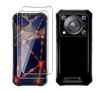 LYZXMY Coque pour Oukitel WP33 Pro(6.6") Noir Housse + 2 x Verre trempé Protection écran, Souple Silicone Étui Protection Bumper TPU Téléphone Case Cover