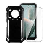 LYZXMY Coque pour Oukitel WP36 (6.52") + 1 x Verre trempé écran Film Protecteur - Noir Souple Silicone Étui Protection Housse TPU Case Cover