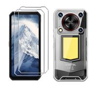 LYZXMY Coque pour Oukitel WP56 5G(6.8") Transparent Housse + 2 x Verre trempé Protection écran, Souple Silicone Étui Protection Bumper TPU Téléphone Case Cover