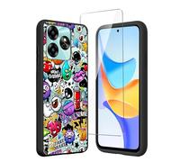 LYZXMY Coque pour UMIDIGI G6 5G (6.57") + Verre trempé écran Film Protecteur - Noir Souple Silicone Étui Protection Housse TPU Case Cover - Monster