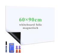 Lyzzxi Papier Tableau Blanc Magnétique, 60×90cm Adhesif Tableau Blanc Effacable Autocollant, Avec Marqueur et Effaceur Magnétique, Tableau Aimanté Mural Film pour surfaces lisses, Pour l'école