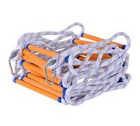 LZ.MZXU ÉChelles de Secours, Echelle de Cordes 3M Echelles de Corde de Sécurité Portable éChelle Pliante avec 2 Crochet pour fenêtre Balcon et Garde-Corps pour Adulte Enfants (10mm