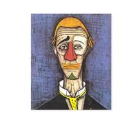 LZ6J8C9 Bernard Buffet Affiche-Tableau Bernard Buffet-Poster Bernard Buffet-Le-clown-Expressionnisme Abstrait Tableau Pour Home Wall Decor Photo 20x25cm(8x10in) Sans cadre