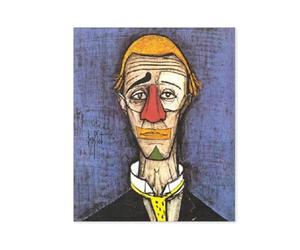 LZ6J8C9 Bernard Buffet Affiche-Tableau Bernard Buffet-Poster Bernard Buffet-Le-clown-Expressionnisme Abstrait Tableau Pour Home Wall Decor Photo 50x60cm(20x24in) Sans cadre