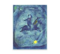 LZ6J8C9 Marc Chagall Poster. (Mounting) Reproduction Tableau Célèbre. Impressions Sur Toile. Toile Affiche Chambre Décor À La Maison Image 55x40cm Sans cadre