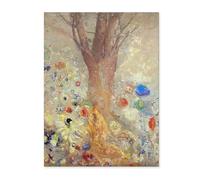 LZ6J8C9 Tableau Odilon Redon-Odilon Redon Poster-Le Bouddha-Odilon Redon Wall Art Pour La Décoration-Odilon Redon Affiche Et Estampes 60x78cm(24x31in) Sans cadre
