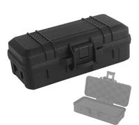 LZAQHMT 15,2 X 6,3 Cm Boîte De Rangement pour Équipement Tactique - Étui De Protection Rigide pour Lampe Torche Tactique, Montre Et Boussole(BK)