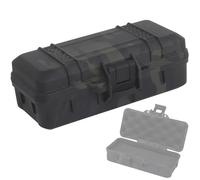 LZAQHMT 15,2 X 6,3 Cm Boîte De Rangement pour Équipement Tactique - Étui De Protection Rigide pour Lampe Torche Tactique, Montre Et Boussole(BCP)