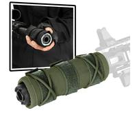 LZAQHMT 4/5/6/7/9 Pouces Housse De Silencieux Tactique - Microfibre Ignifugée Améliorée Doublure en Silicone Et Protection Thermique for La Chasse, Le Tir, Les Jeux De Guerre Et L'airsoft(OD,6in)