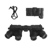 LZAQHMT Airsoft Fast Helmet Accessories - GPNVG-18 Night Vision Four-Eye Goggle Model, L4G24 Nylon Bracket for PVS15 PVS18, Tactical Helmet Mount Shroud Steel Base(NVG BK)