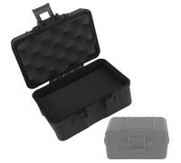 LZAQHMT Boîte De Rangement pour Équipement Tactique Étui Rigide Étanche - Boîte Protection Multifonctionnelle Et Polyvalente pour Lampe Torche, Montre, Boussole Et Équipement(BK,12.4 * 8cm)