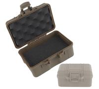 LZAQHMT Boîte De Rangement pour Équipement Tactique Étui Rigide Étanche - Boîte Protection Multifonctionnelle Et Polyvalente pour Lampe Torche, Montre, Boussole Et Équipement(CB,12.4 * 8cm)