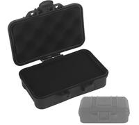 LZAQHMT Boîte De Rangement pour Équipement Tactique Étui Rigide Étanche - Boîte Protection Multifonctionnelle Et Polyvalente pour Lampe Torche, Montre, Boussole Et Équipement(BK,9.8 * 5.8cm)