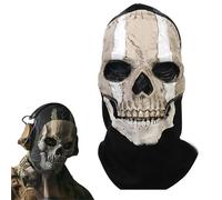 LZAQHMT Cagoule Squelette Coupe-Vent - Masque De Ski Masque Tête De Mort Imprimé en 3D pour Halloween Et Cosplay Cache-Visage Intégral Respirant pour Le Ski, Le Vélo Et Les Sports De Plein Air(B)