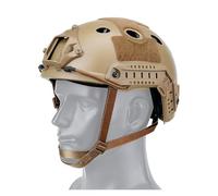 LZAQHMT Casque Paintball/Airsoft PJ Tactical Militaire Fast Bump avec Support pour Vision Nocturne Rail Guidage Latéral Homme Femme