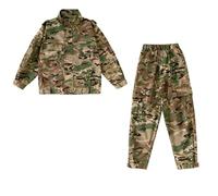LZAQHMT Costume Militaire pour Garçon Ensemble Complet Soldat avec Casques Airsoft Uniformes Militaires pour Enfants pour Cosplay, Halloween Jeux Rôle(130)