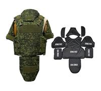 LZAQHMT Ensemble Porte-plaques Tactique Modulaire - Gilet Protection Intégrale (réplique) avec Pack D'accessoires Amovible | Équipement D'entraînement Dégagement Rapide(GR-IIIA)