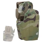 LZAQHMT Étui De Ceinture Tactique pour La Chasse en Extérieur - Déverrouillage Rapide Étui Universel pour G19/23, Équipement D'airsoft Et De Tir Tactique(CP)