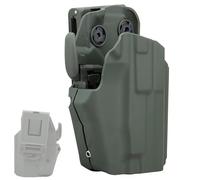 LZAQHMT Étui De Ceinture Tactique pour La Chasse en Extérieur - Déverrouillage Rapide Étui Universel pour G19/23, Équipement D'airsoft Et De Tir Tactique(Ranger Green)