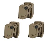 LZAQHMT Étui Porte-Chargeur pour Tir Compétition Porte-Chargeur Rapide Multi-Angles pour Pistolet 9 Mm Équipement Tir Extérieur Rotatif(Tan)