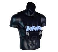 LZAQHMT Gilet Tactique Discret Et Furtif - Porte-chargeurs Modulaire Gilet Compact pour Port Discret À Porter sous Une Veste, Équipement Prêt pour La Mission(BK)