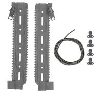 LZAQHMT Kit D'adaptation Molle pour Panneau Dorsal Tactique - Fermeture Éclair Sangle De Chargement Extensible avec Fermeture Éclair pour Panneaux Dorsaux Gilets D'équipements(Wolf Grey)