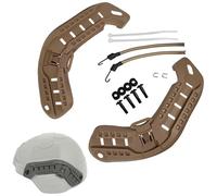 LZAQHMT Kit De Fixation Latérale Arc pour Casque Tactique avec Cordon Élastique pour Vision Nocturne Compatible avec Les Casques Mich 2000, 2001 Et 2002 pour La Chasse À L'airsoft(CB)