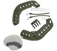 LZAQHMT Kit De Fixation Latérale Arc pour Casque Tactique avec Cordon Élastique pour Vision Nocturne Compatible avec Les Casques Mich 2000, 2001 Et 2002 pour La Chasse À L'airsoft(OD)