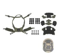 LZAQHMT Kit De Rembourrage Universel pour Casque avec Système De Suspension, Jugulaire Et Molette De Réglage - Pièce De Rechange pour Casques Mich, Wendy, De Combat Et De Sport(RG)