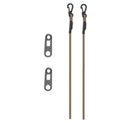 LZAQHMT Lot De 2 Liane for Lunettes Vision Nocturne Tactiques NVG Cordon Élastique Maintien for Dispositifs Vision Nocturne Montés sur Casque PVS7, PVS14 Et PVS31(Tan)
