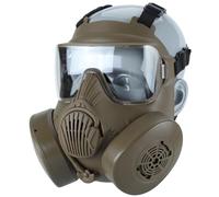 LZAQHMT Masque À Gaz Factice Intégral en Forme De Crâne pour Airsoft - Lunettes De Protection pour Costume d'halloween Et Cosplay Aucune Protection Réelle Contre Les Gaz(CB-TRN)