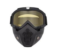 LZAQHMT Masque Paintball Antibuée for Airsoft, Masque Ski Tactique Intégral, Lunettes Détachables Réglables, for Protection du Visage Moto(D)
