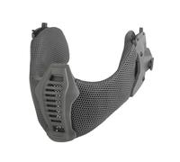 LZAQHMT Masque Tactique Demi-Visage Maille Protection Mandibulaire Et Auditive Protection Inférieure du Visage avec Rail Arc Ajustable pour Casques Tactiques D'airsoft, Paintball(WG)