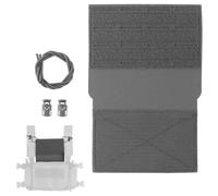 LZAQHMT Panneau Avant pour Gilet Tactique Accessoires Supplémentaires - Porte-chargeurs Molle avec Fente De Navigation pour Équipement De Chasse Et D'airsoft(Wolf Grey)