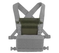 LZAQHMT Panneau Étendu pour Gilet Tactique Support Molle pour Téléphone Pliable Et Planchette De Navigation avec Pochettes De Rangement pour Bloc-Notes, Batterie Et Accessoires(Ranger Green)