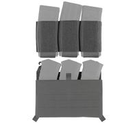 LZAQHMT Plaque Avant pour Gilet Tactique - Porte-chargeurs Triple Molle 5,56 Mm Accessoires pour Porte-chargeurs Tactiques Airsoft(Wolf Grey)