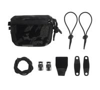 LZAQHMT Pochette Arrière Universelle pour Batterie Vision Nocturne pour Casque Sac Contrepoids - Accessoire Tactique Fast pour Casque pour La Chasse Et Tir Airsoft avec(MCBK)