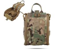 LZAQHMT Pochette De Premiers Secours Tactique IFAK EMT - Nylon 1000D Sac Utilitaire Médical d'urgence Molle EDC pour Ceinture Tactique/Gilet Kit De Survie Outdoor(CP)