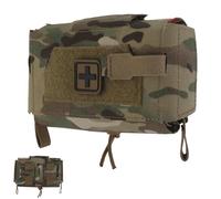 LZAQHMT Pochette Médicale Compacte Molle/Ceinture Trousse Premiers Secours Ouverture Rapide Système Deux Pièces Pochettes IFAK pour Sac Survie d'urgence pour Randonnée Les Voyages Plein Air(CP)