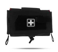 LZAQHMT Pochette Molle Compacte pour Traumatismes - Écartement Rapide Pochette Médicale IFAK pour Gilet Tactique De Combat Airsoft(Matte Black)