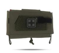 LZAQHMT Pochette Molle Compacte pour Traumatismes - Écartement Rapide Pochette Médicale IFAK pour Gilet Tactique De Combat Airsoft(Ranger Green)