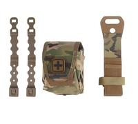 LZAQHMT Pochette Survie Tactique Ouverture Rapide Pochette Premiers Secours Médicale Molle Ouverture Facile Porte-Ciseaux Médicaux Ceinture Sac IFAK Vide(CP)