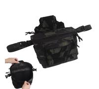 LZAQHMT Pochette Tactique Utilitaire 3 en 1 avec Bandoulière pour Gilet Tactique Et Harnais De Poitrine Boucle Grande Capacité Ceinture Porte-Outils pour Rangement Logistique d'urgence(B)