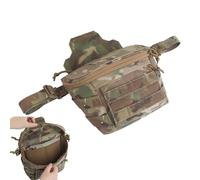 LZAQHMT Pochette Tactique Utilitaire 3 en 1 avec Bandoulière pour Gilet Tactique Et Harnais De Poitrine Boucle Grande Capacité Ceinture Porte-Outils pour Rangement Logistique d'urgence(O)