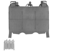 LZAQHMT Porte-chargeurs Triple Élastique À Crochet en G Tactique 5,56/7,62 - Rabat Avant avec Étiquette avec Fermeture Auto-agrippante Et Sangles De Rétention pour Équipement De Chasse(Wolf Grey)